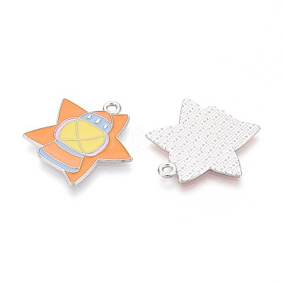 Halloween Theme Alloy Enamel Pendants ENAM-T022-54P-07-1