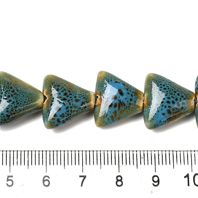 Handmade Porcelain Beads Strands PORC-P028-01A-1