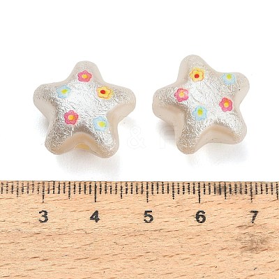 Textured Opaque Acrylic Beads AC-CBA36B6-09B-1