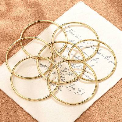 7Pcs 201 Stainless Steel Plain Bangle Sets for Women X-BJEW-L664-022C-G02-1