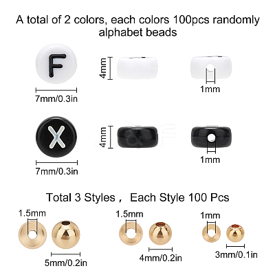 DIY Children's Day Gift Stretch Bracelets Making Kits DIY-SC0012-80-1