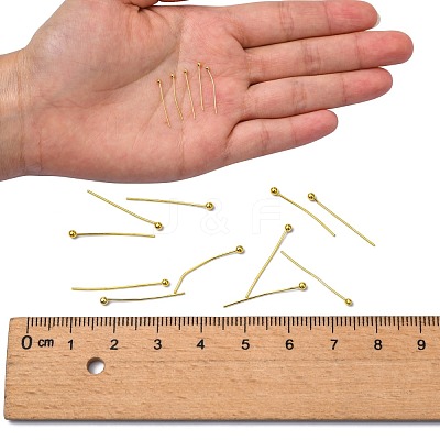 Brass Ball Head Pins X-KK-R020-04G-1