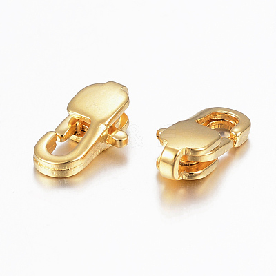 304 Stainless Steel Lobster Claw Clasps X-STAS-K155-10G-1