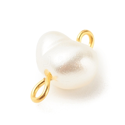 ABS Plastic Imitation Pearl Connector Charms PALLOY-JF01563-1