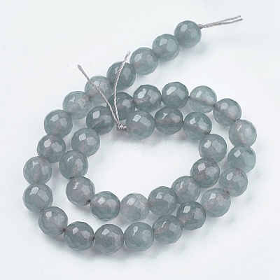 Natural Jade Bead Strands G-R166-10mm-15-1
