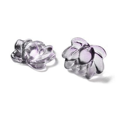 Transparent Glass Connector Charms GLAA-A015-01B-1
