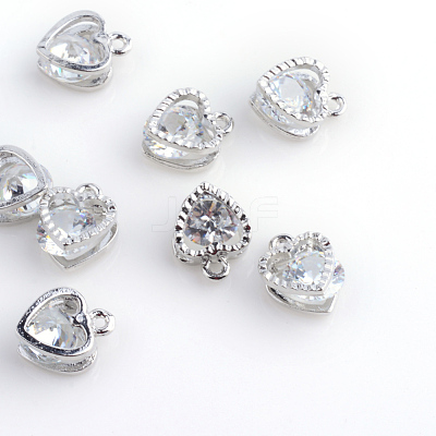 Heart Alloy Charms X-ZIRC-R007-043A-02-1