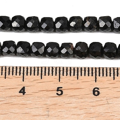 Natural Black Tourmaline Beads Strands G-P612-B01-01-1