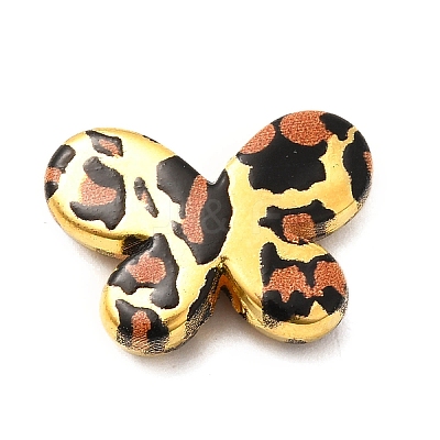 Electroplate & Spay Painted Acrylic Beads OACR-S043-05A-01-1