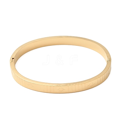 304 Stainless Steel Hinged Bangles for Women BJEW-B168-12G-1