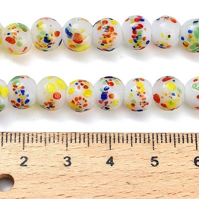 Handmade Lampwork Beads Strands LAMP-H071-01B-03-1