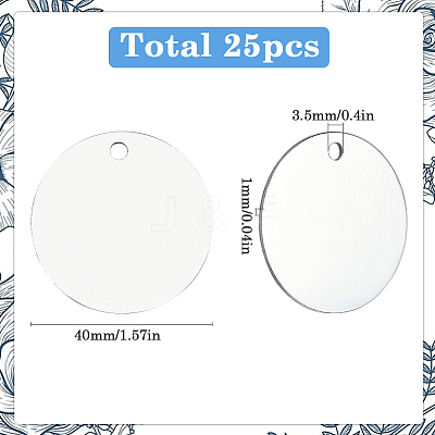 25Pcs Aluminum Pendants FIND-SP0002-68A-02-1