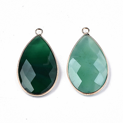 Natural Agate Pendants X-G-S359-195A-1