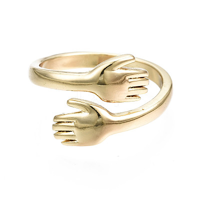 Brass Cuff Rings X-RJEW-Q161-019-NF-1