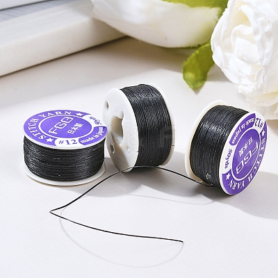 3 Rolls Special Coated Nylon Beading Threads for Seed Beads OCOR-PA0001-02B-1