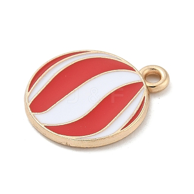 Christmas Theme Alloy Enamel Pendants ENAM-K074-02G-01-1