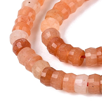 Natural Red Aventurine Beads Strands G-Q606-46A-06-1
