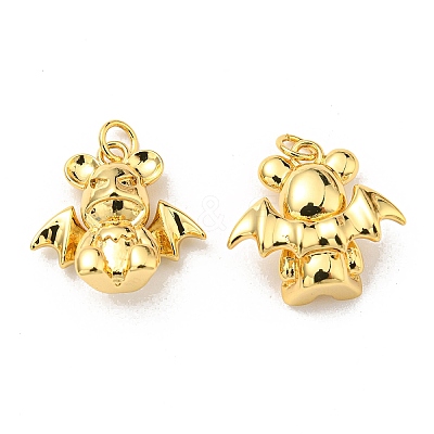Rack Plating Brass Pendant Settings For Enamel KK-D026-03G-1