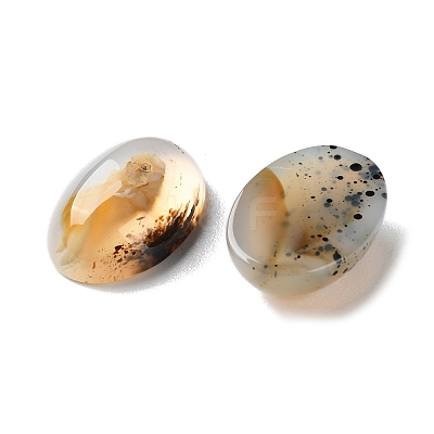 Natural Dendritic Agate Cabochons G-B138-02A-1