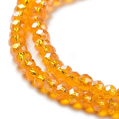 Electroplate Glass Beads Strands EGLA-A034-T2mm-B01-1