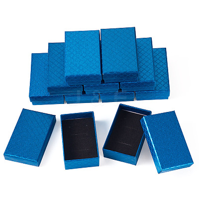 Rectangle Cardboard Paper Jewelry Box CON-TAC0015-01E-1