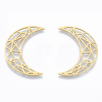 201 Stainless Steel Filigree Joiners Links STAS-N090-LA961-2-1