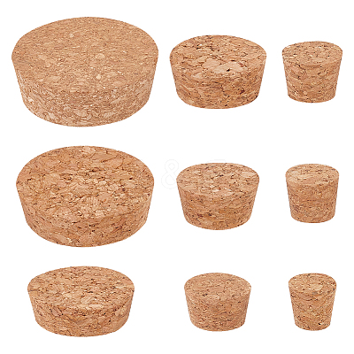 56Pcs 9 Style Cork Bottle Stoppers FIND-BC0005-30-1