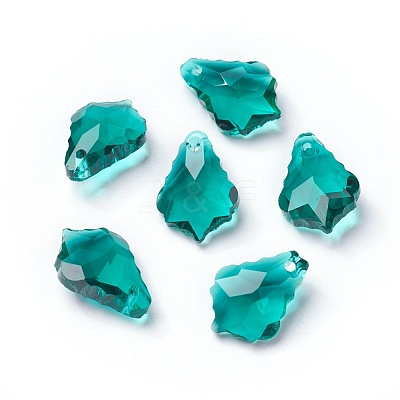 Faceted Glass Pendants X-GLAA-F068-C18-01-1