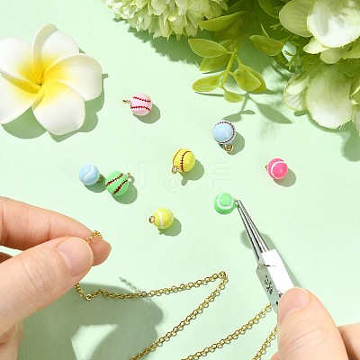 8Pcs 8 Styles Electroplate Alloy Charms FIND-CJ0005-49-1