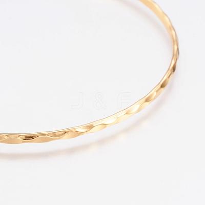 304L Stainless Steel Buddhist Bangles BJEW-G568-15-1
