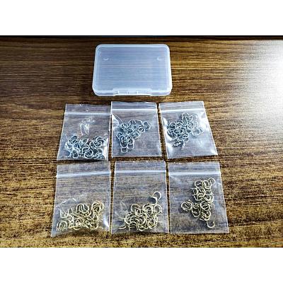 240Pcs 6 Style Brass Links Connectors KK-FH0002-26-1
