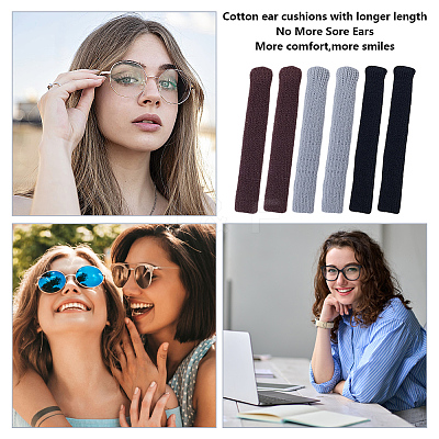 Polyester Eyeglasses Ear Grip AJEW-CN0006-70A-1