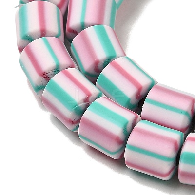 Polymer Clay Beads Strands CLAY-H006-01D-1