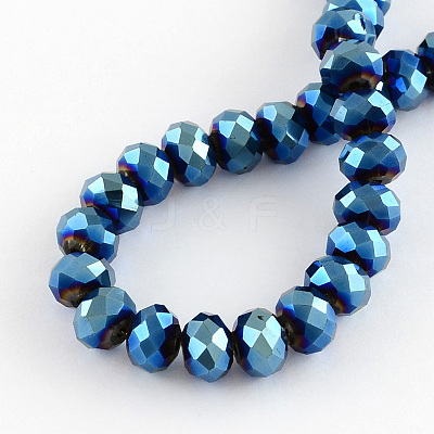 Electroplate Glass Bead Strands EGLA-R080-12mm-M-1