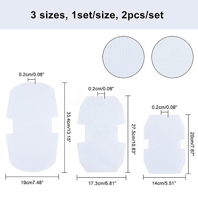 3 Sets 3 Style Non-woven Fabrics Felt Pad & Resin Net FIND-CA0001-99-1