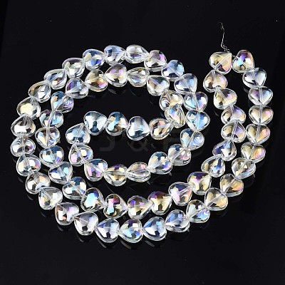 Electroplate Glass Beads Strands EGLA-S188-14-B03-1