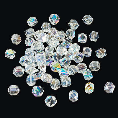 60Pcs 2 Colors Electroplate Glass Beads EGLA-TADJ0001-19E-1