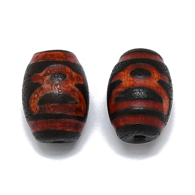Tibetan Style dZi Beads G-Q166-01A-1