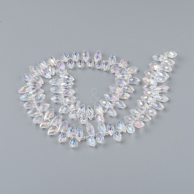 Crystal Glass Beads Strands X-GLAA-D033-01-1