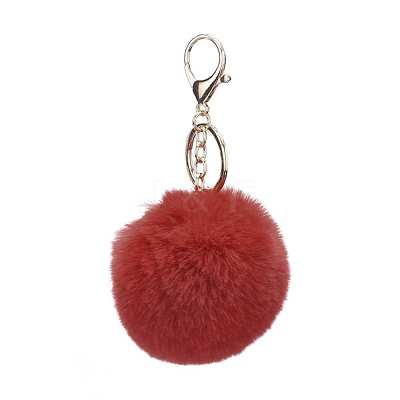Pom Pom Ball Keychain KEYC-WH0016-13F-1