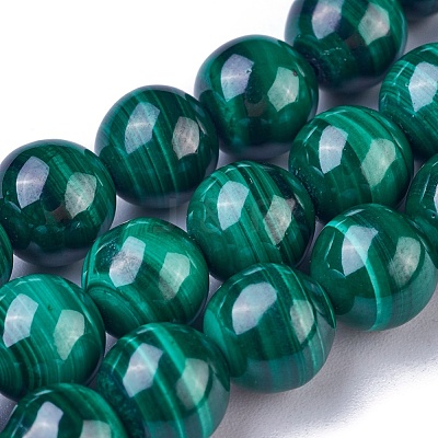 Natural Malachite Beads Strands G-G779-04A-1