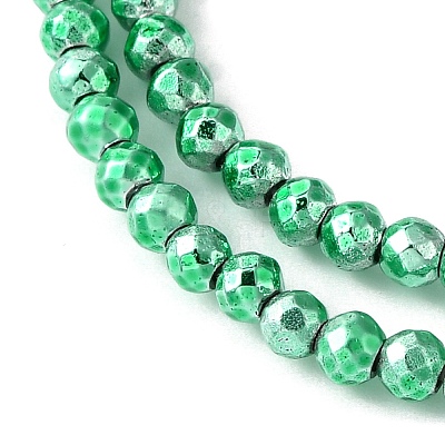 Baking Paint Synthetic Non-Magnetic Hematite Beads Strands G-H020-K01-05-1