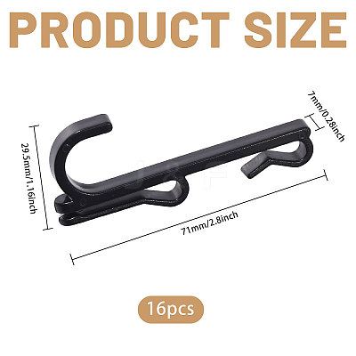 Plastic Mesh Sheet Hook FIND-WH0149-32A-02-1