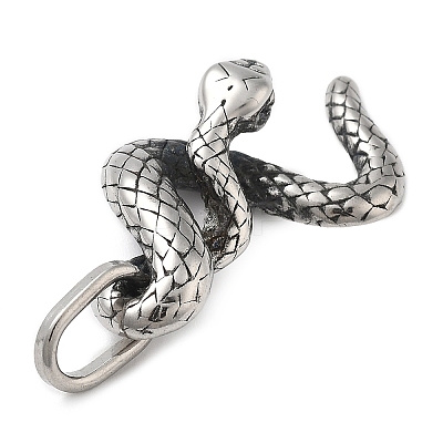 304 Stainless Steel Pendants STAS-V008-03AS-1