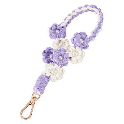 Hand-woven Flower Pendant Decorations KEYC-TAC0009-02KCG-03-1