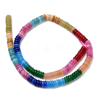Dyed Natural White Jade Beads Strands G-H333-02B-1