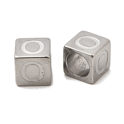 304 Stainless Steel European Beads STAS-D382-02O-P-1