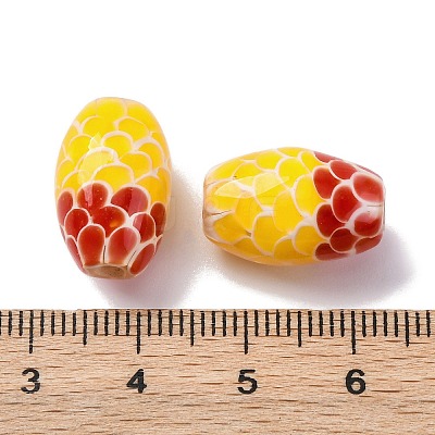 Two Tone Handmade Lampwork Beads LAMP-K042-01B-1
