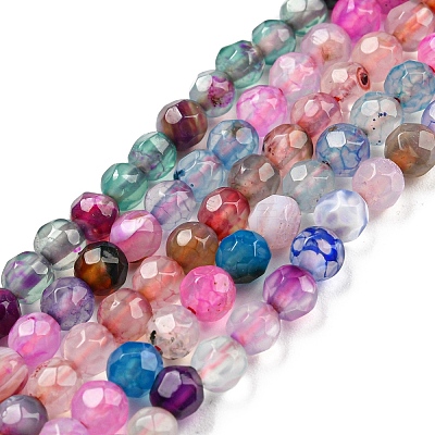 Natural Agate Beads Strands G-Q1000-01-1