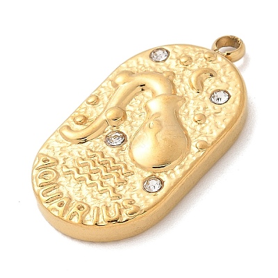 304 Stainless Steel Pendants STAS-F349-03G-01-1